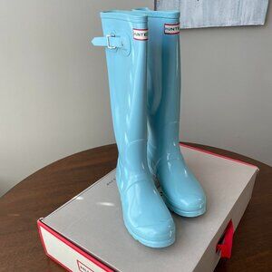 Hunter Original Women's Tall Rain Boots, Size 10M Pale Mint (Rare Color!!)